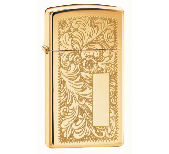 Zippo Ventian High Polish Brass, Slim 1652B