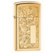 Zippo Ventian High Polish Brass, Slim 1652B